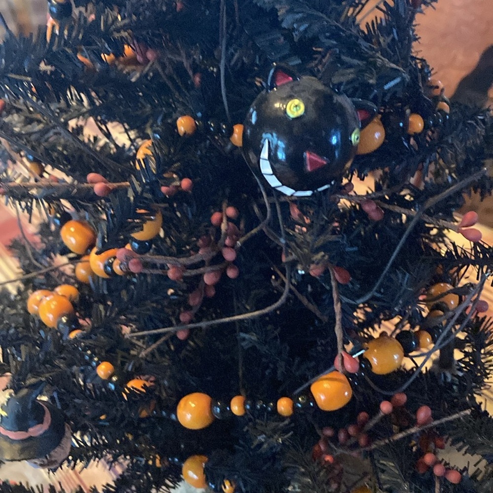 Halloween primitive spooky tree black - Picture 2 of 6